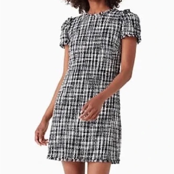 KATE SPADE Flutter Sleeve Tweed‎ Dress - Picture 10 of 10